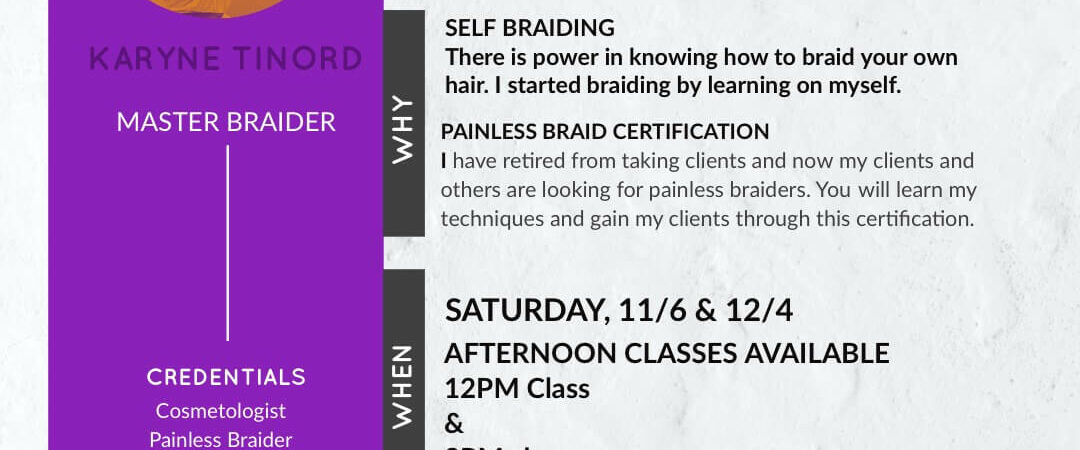 self-braiding-certification-karyne-tinord-saturday-ny-beauty-suites